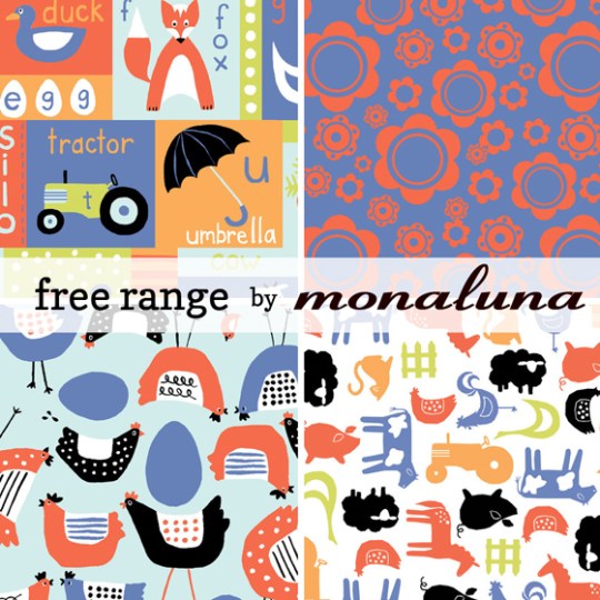 Free Range organic fabric by Monaluna